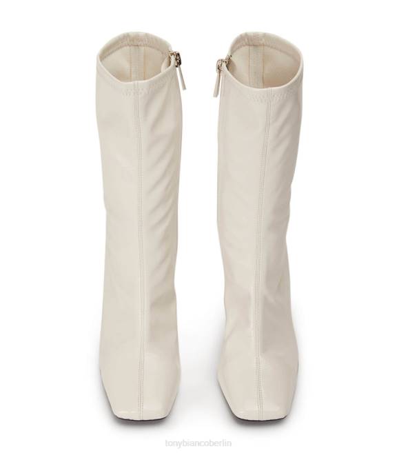 Stiefeletten| de Tony Bianco Frauen Remie Stiefeletten Ecru-Crinkle-Patent 4624498